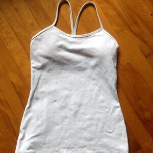 Lululemon Atlhetica Sport White Camisole sz 6